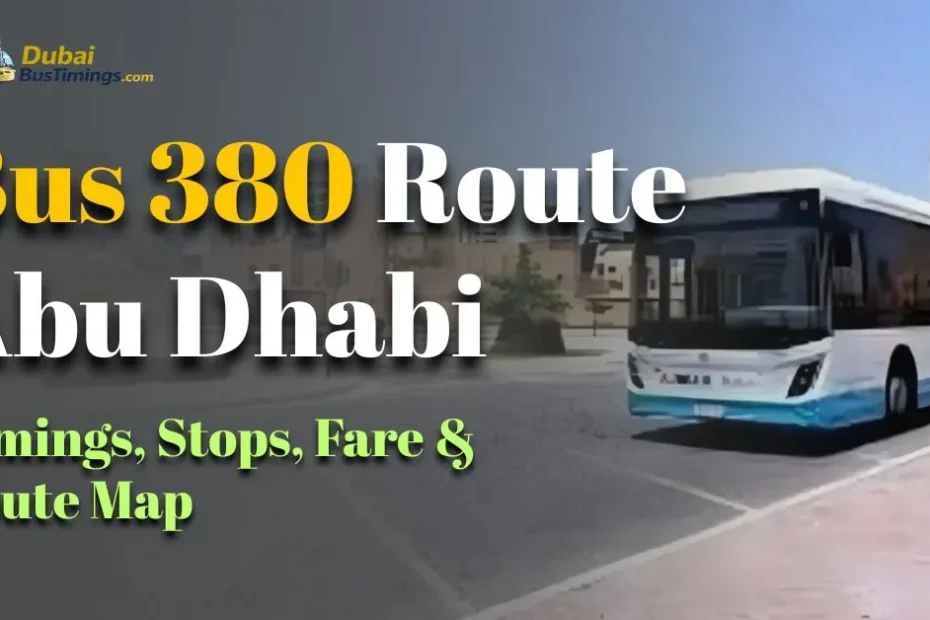 Bus 380 Route Abu Dhabi