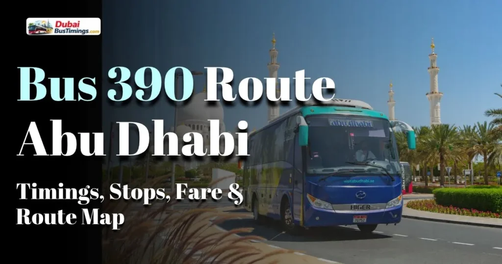 Bus 390 Route Abu Dhabi
