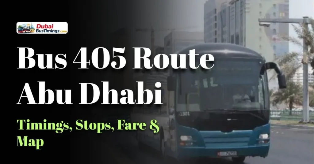 Bus 405 Route Abu Dhabi