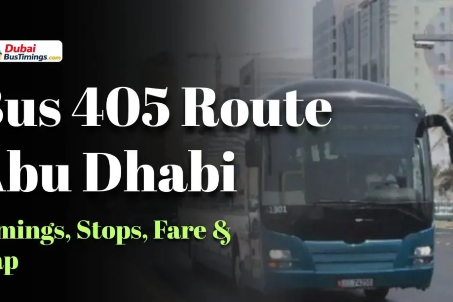 Bus 405 Route Abu Dhabi